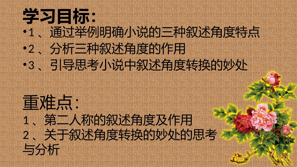 小说的叙述角度及作用_第2页