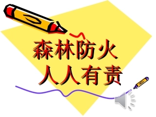 小学森林防火宣传