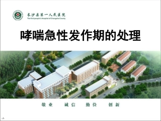 哮喘急性发作期的处理