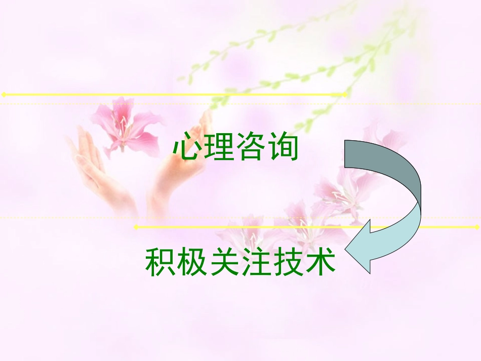 心理咨询积极关注技术_第1页