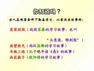 悬梁刺股战国苏秦学习故事也叫头悬梁锥刺股