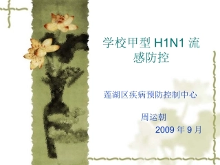 学校甲型H1N1流感防控工作方案