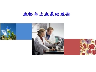 血栓和止血基础理论