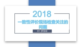 一致性评价现场检查关注的问题