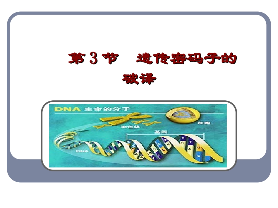 遗传密码子的破译选学_第2页