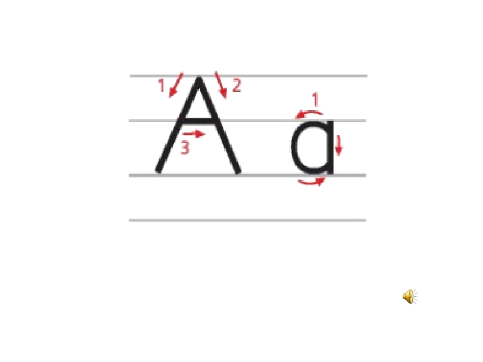 英语26个字母棍棒体书写_第1页