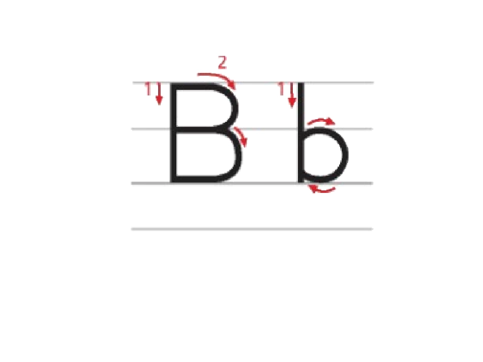 英语26个字母棍棒体书写_第2页