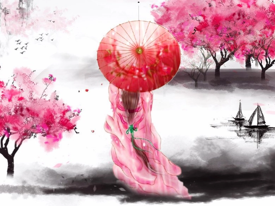 油纸伞绘画创作_第2页