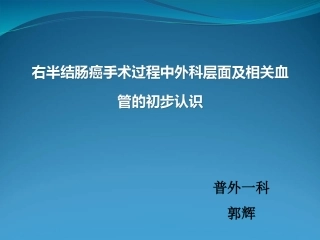 右半结肠几点认识
