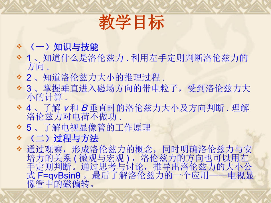 运动电荷在磁场中的运动_第1页