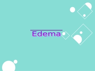 诊疗学水肿幻灯片课件