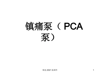 镇痛泵PCA泵