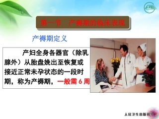 正常产褥期产妇的护理