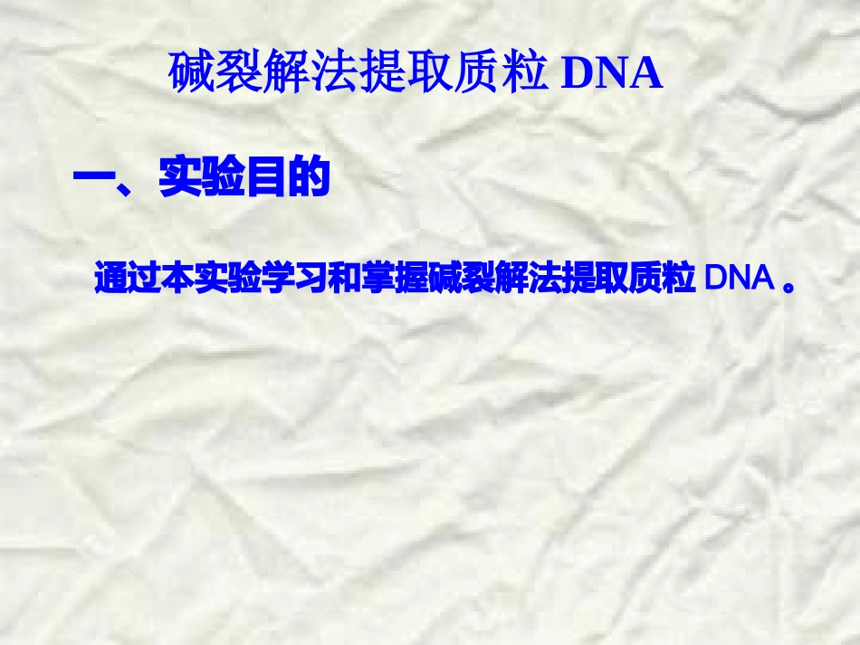 质粒DNA的提取课件_第3页