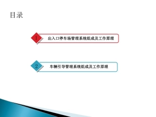 智能停车场管理系统组成及原理