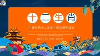 中国传统十二生肖介绍及顺序口诀动态