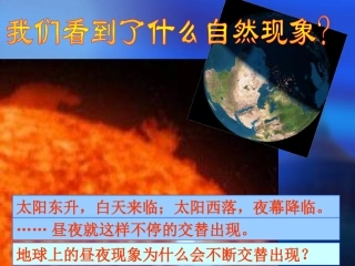 昼夜交替现象科学课件