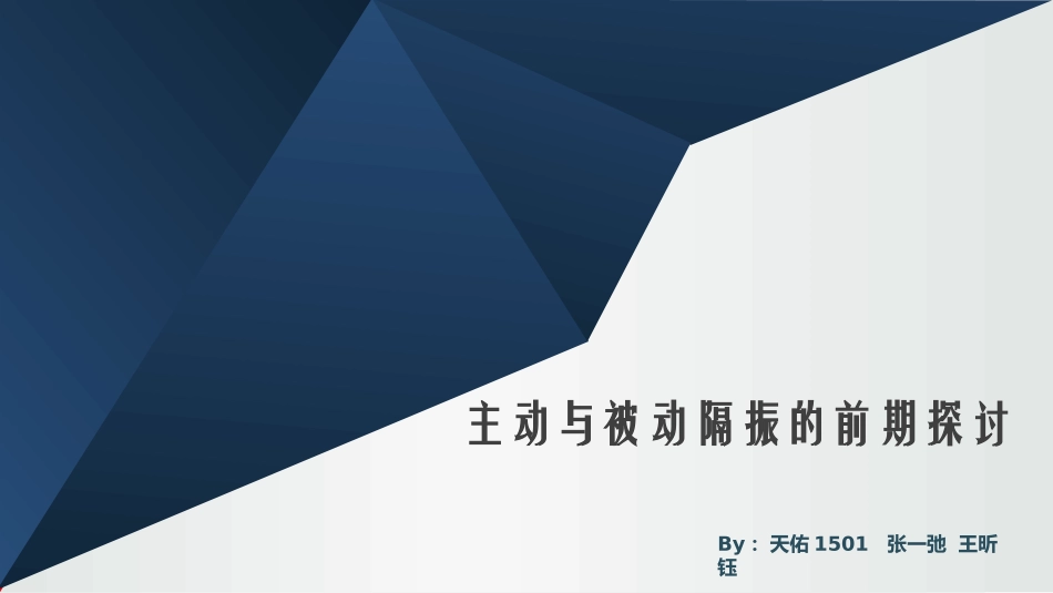 主被动隔振研究_第1页