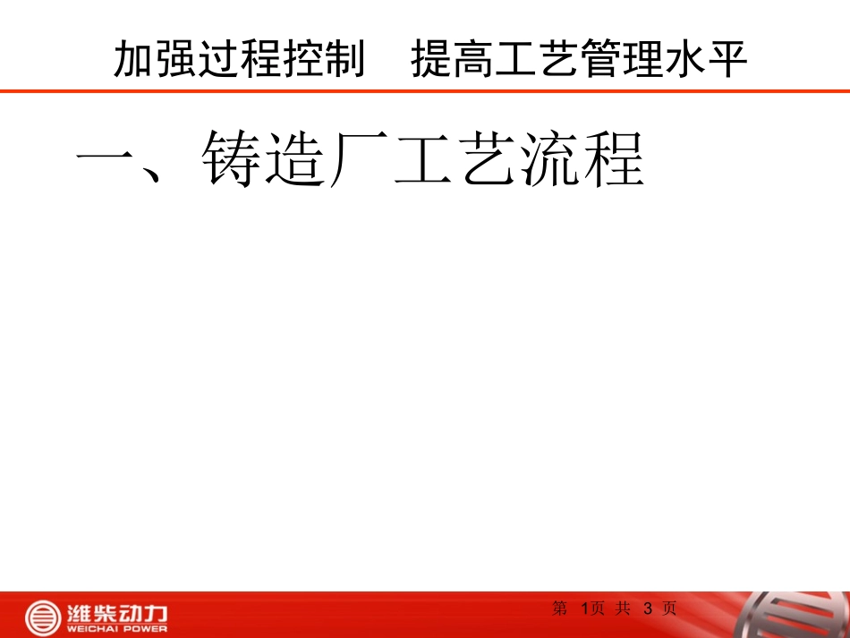 铸造工艺基础知识培训_第1页