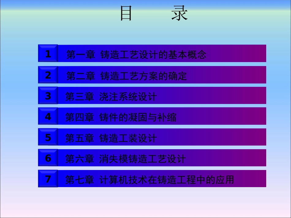 铸造工艺学铸造工艺设计的基本概念_第1页