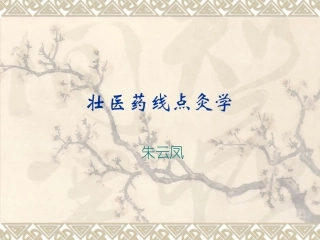 壮医药线点灸学