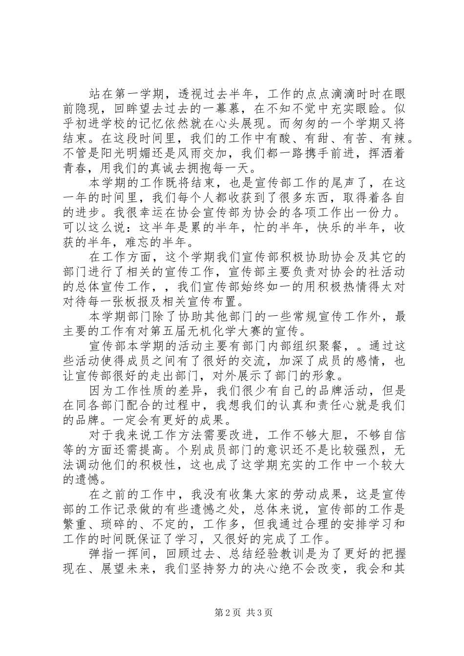 宣传部部长工作总结_第2页