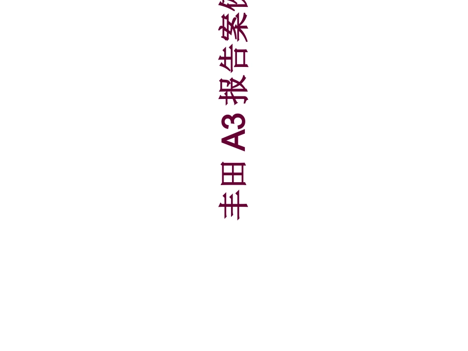 A3报告分析_第1页
