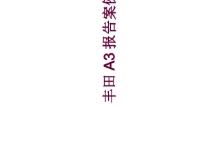 A3报告分析