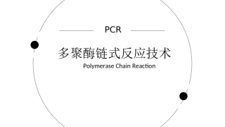 PCR技术介绍