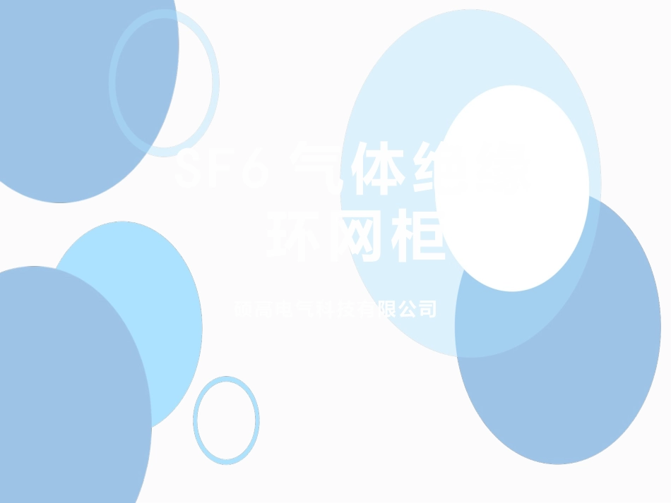 SF6气体绝缘环网柜_第1页