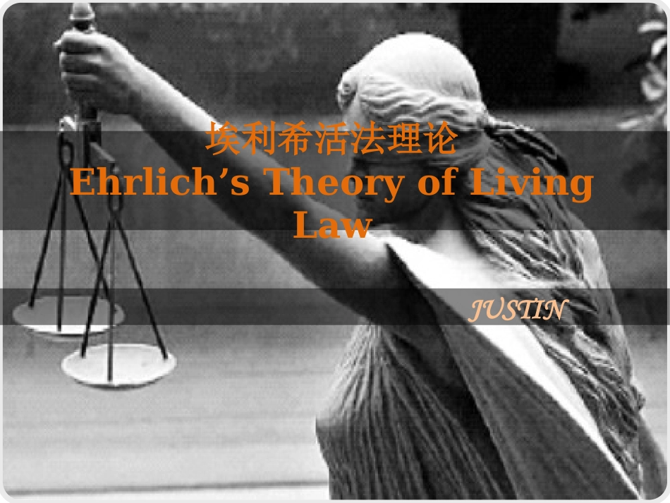 埃利希活法理论_第1页