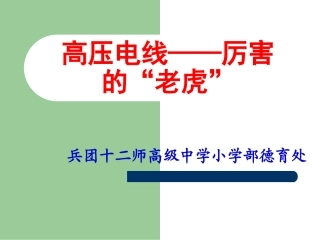 安全教育课课件