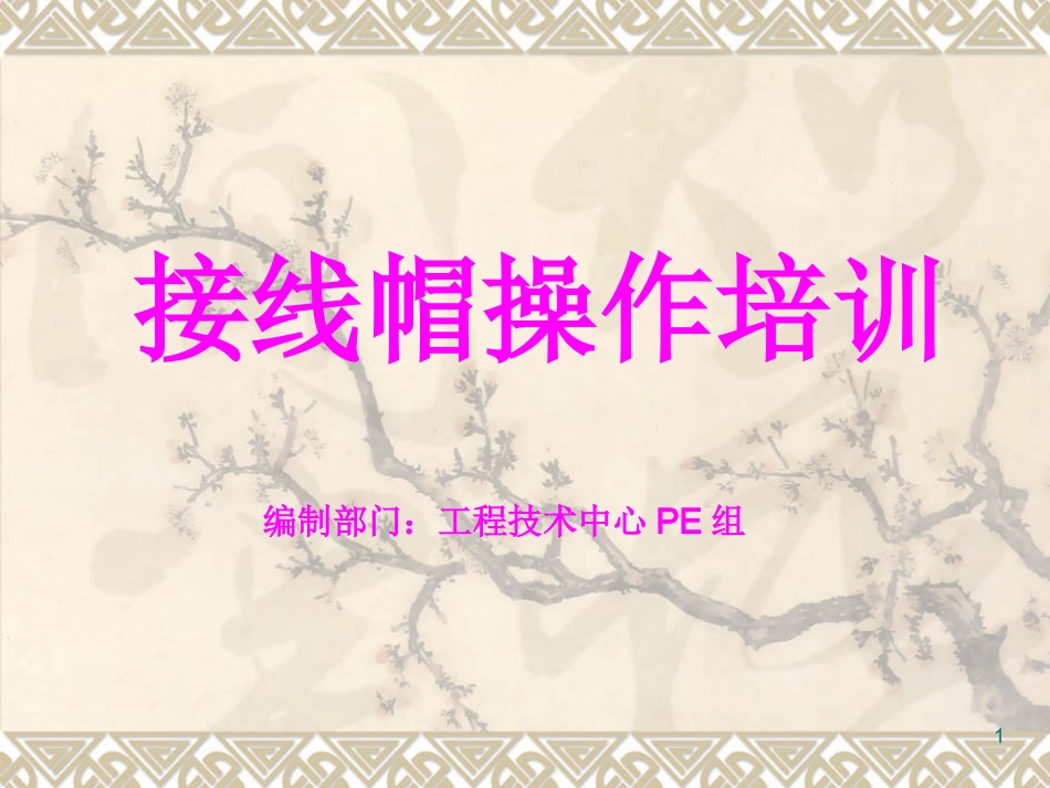 安装压接线帽钳培训_第1页