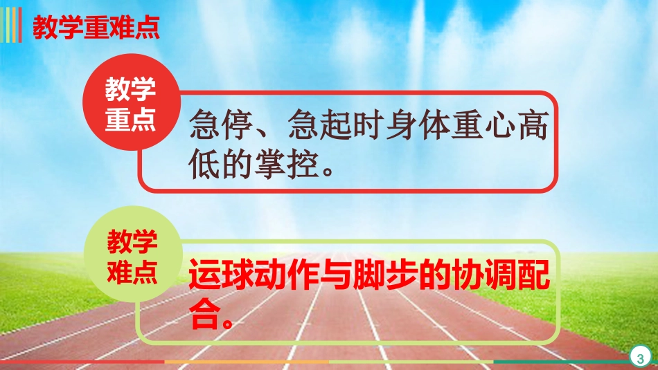 八年级体育和健康8.4.1 篮球运球急停急起_第3页