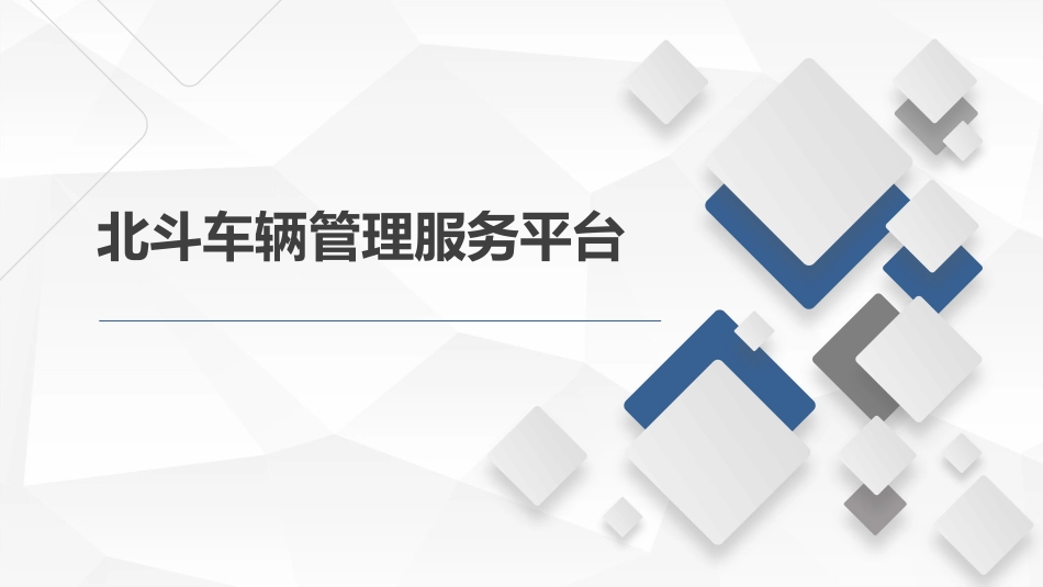 北斗车辆管理服务平台_第1页