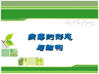 病毒形态结构