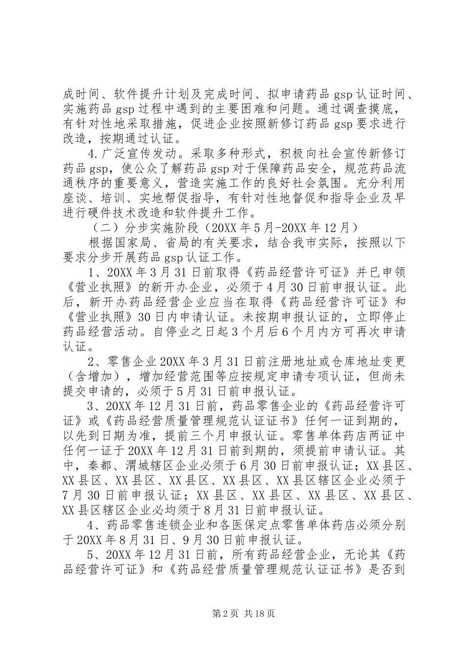 新修订药品经营质量管理规范实施方案_第2页