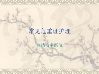 常见危重证护理神昏的护理