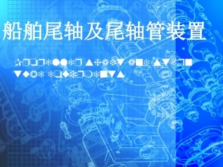 船舶尾轴及尾轴管装置