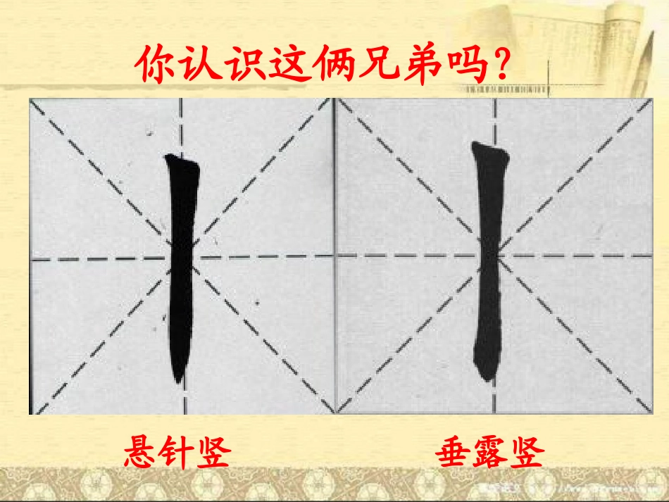 垂露竖悬针竖的写法幻灯片_第3页
