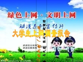 大学生上网调查报告wps