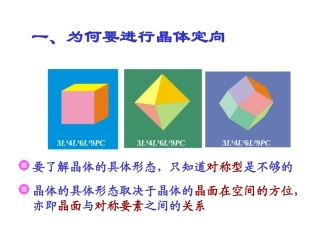 第三章晶体的定向