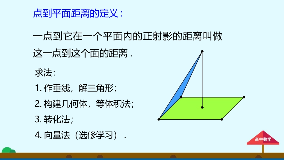 点到平面的距离_第3页