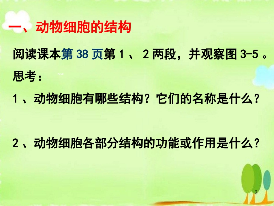 动物细胞和植物细胞的结构_第3页