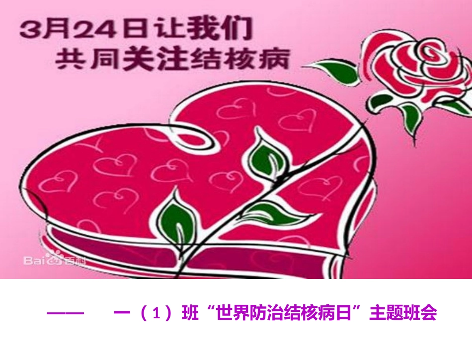 防治结核病班会_第1页