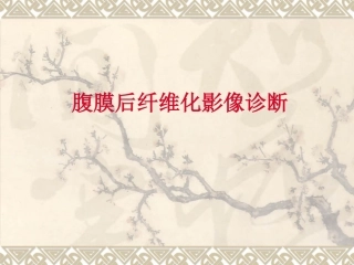 腹膜后纤维化影像诊疗