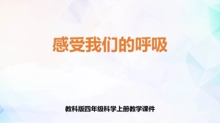 感受我们的呼吸