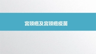 宫颈癌以及宫颈癌疫苗