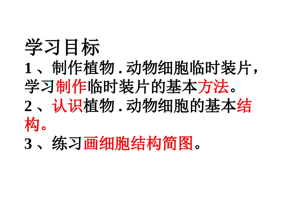观察植物细胞和动物细胞_第3页