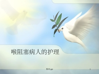 喉梗阻病人的护理